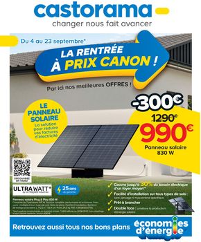 Catalogue Castorama à Montfort-sur-Meu | La rentrée à prix canon! | 04/09/2024 - 23/09/2024