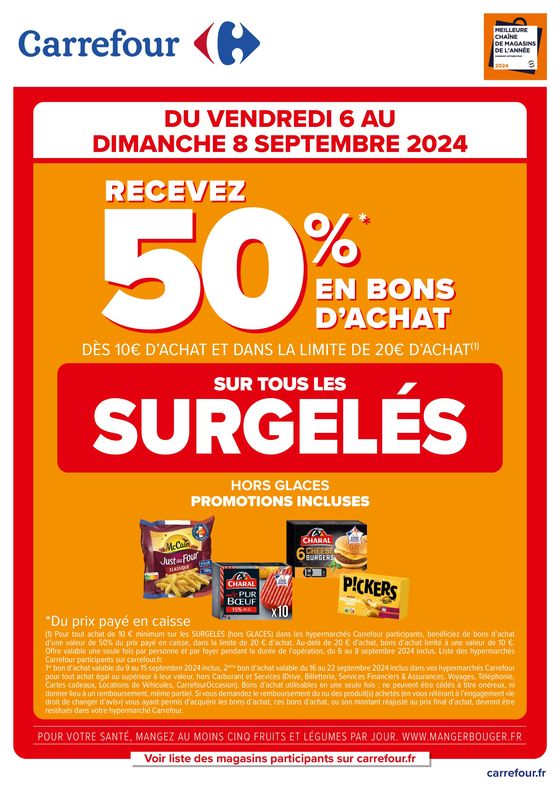 OPERATION BON D’ACHAT SURGELES