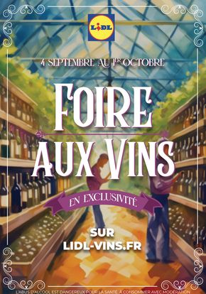 Catalogue Lidl à Paris | Foire aux Vins  | 04/09/2024 - 01/10/2024