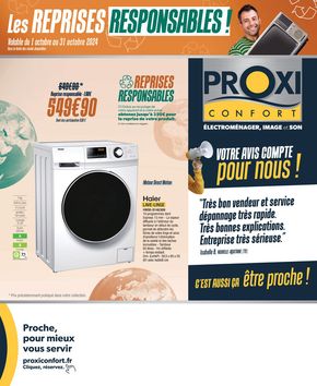 Promos de Multimédia et Electroménager à Châteaubernard | PROXICONFORT Tabloid octobre 2024 BP sur Proxi Confort | 01/10/2024 - 31/10/2024