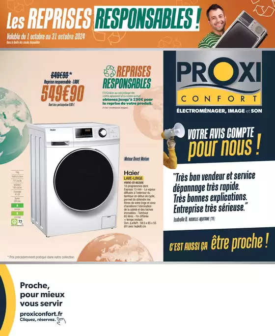 Catalogue Proxi Confort | PROXICONFORT Tabloid Octobre 2024 BB | 01/10/2024 - 31/10/2024