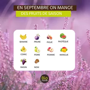 Promos de Magasins Bio à Générac (Gard) | Des Friuts De Saison sur Biomonde | 06/09/2024 - 30/09/2024