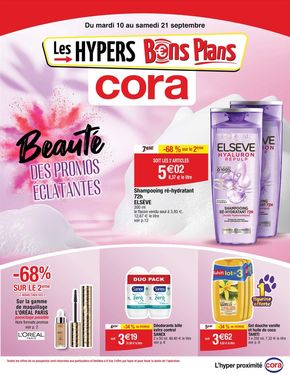 Catalogue Cora à Pacé (Ille et Vilaine) | Beauté : des promos éclatantes | 10/09/2024 - 21/09/2024