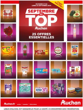 Catalogue Auchan Hypermarché à Paris | Septembre au top : 25 offres essentielles ! | 17/09/2024 - 23/09/2024