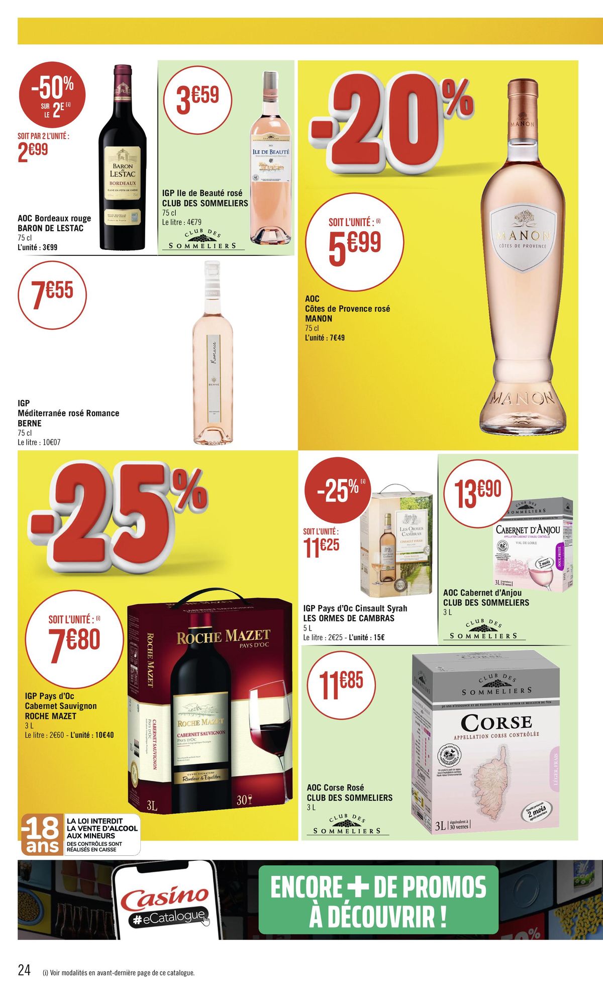 Catalogue -50% SUR LE 2 e, page 00024