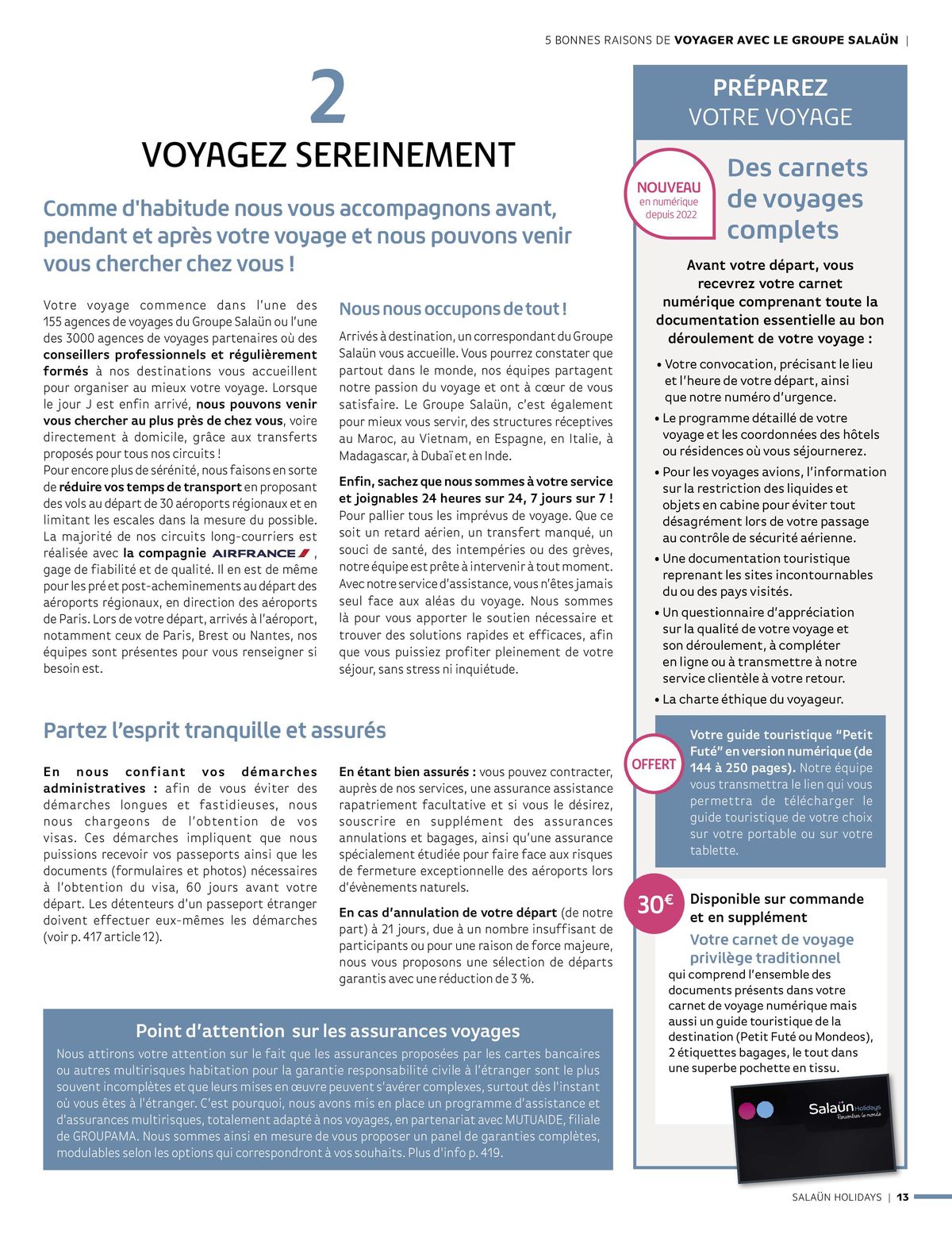 Catalogue Vos voyages 2025, page 00013