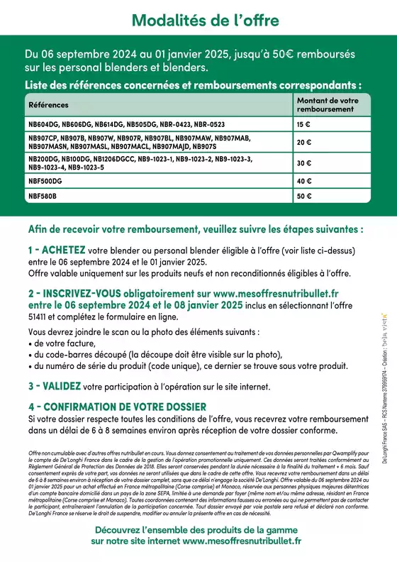 Catalogue MDA à Lagord | Jusqu'à 50€ remboursés | 06/09/2024 - 01/01/2025