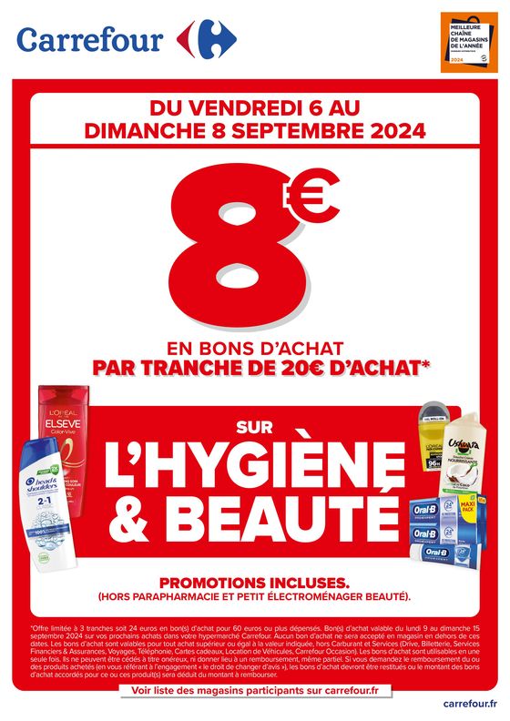 OPERATION BON D’ACHAT HYGIENE BEAUTE