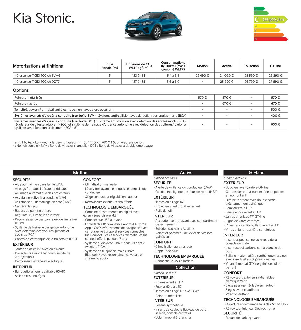 Catalogue KIA Tarif Gamme 2024, page 00005