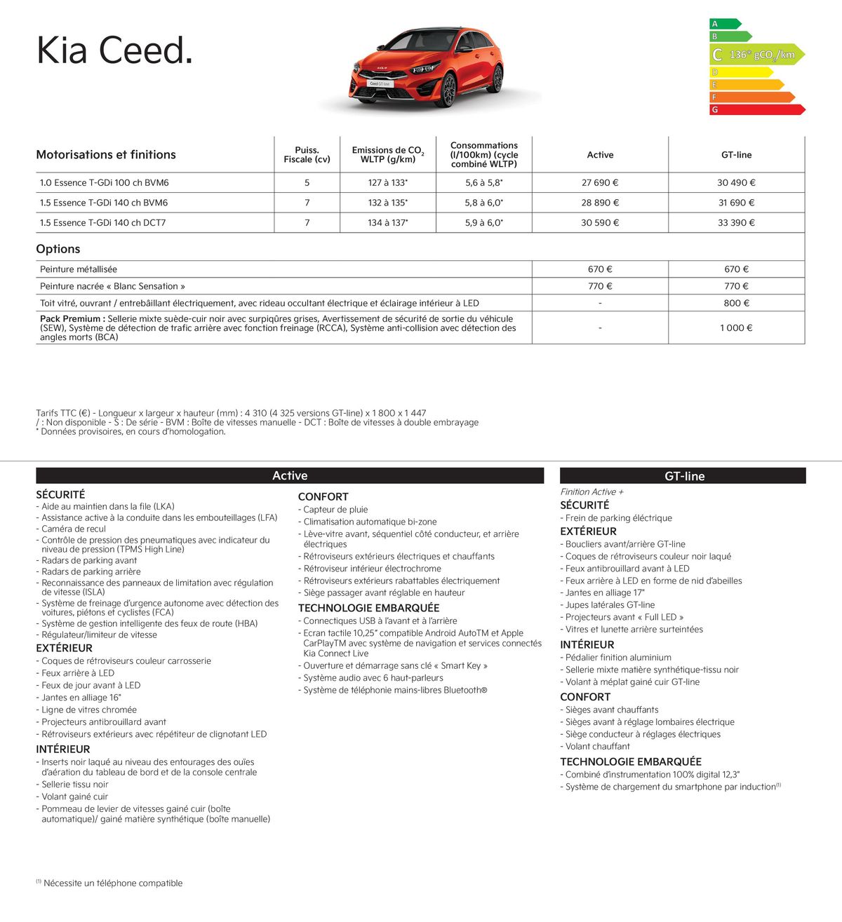 Catalogue KIA Tarif Gamme 2024, page 00006