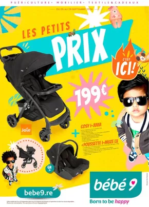 Promos de Enfants et Jeux à Hayange | Le petits prix sur Bébé 9 | 06/09/2024 - 29/09/2024