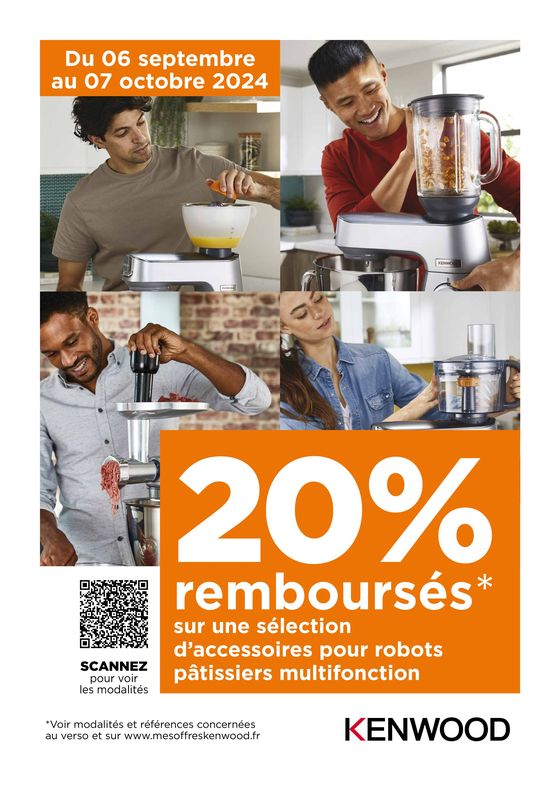 KENWOOD: 20% remboursés!