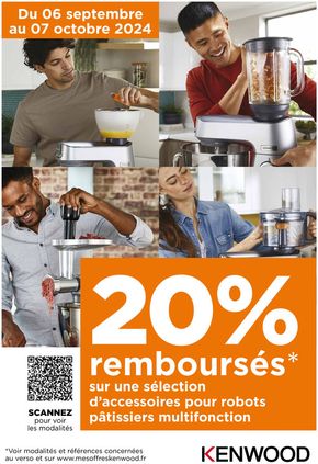 Catalogue Boulanger à Saint-Malo | KENWOOD: 20% remboursés! | 06/09/2024 - 07/10/2024