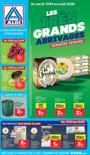 Promos de Discount Alimentaire à Saint-Nicolas-de-Port | Les trés grands arrivages sur Aldi | 17/09/2024 - 23/09/2024