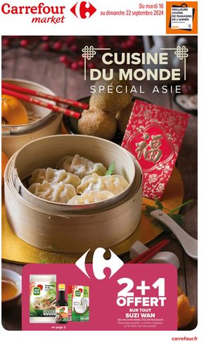 Catalogue Carrefour Market à Langeais | Cuisine du monde : Spécial Asie | 10/09/2024 - 22/09/2024