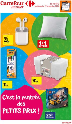 Catalogue Carrefour Market à Châtillon-sur-Chalaronne | LA RENTREE ETUDIANTS A PETITS PRIX | 10/09/2024 - 22/09/2024