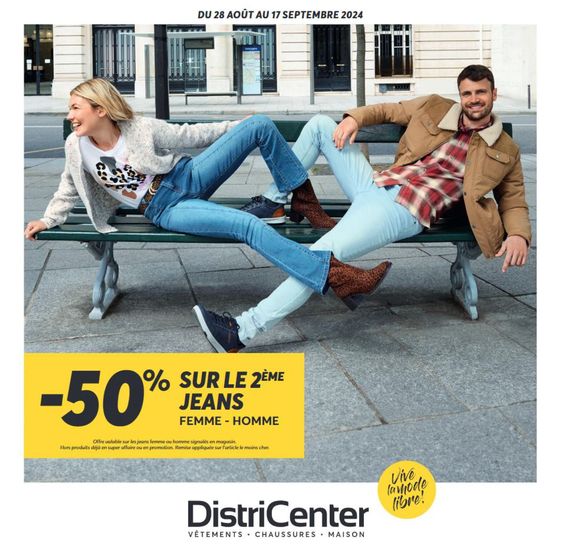 -50% sur le 2ème jeans