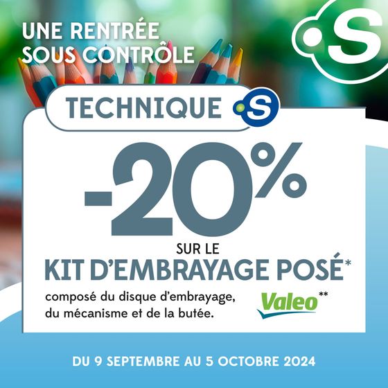 Catalogue Point S à Choisy-le-Roi | Pour une rentrée sous contrôle, faites confiance à Point S ! | 09/09/2024 - 05/10/2024