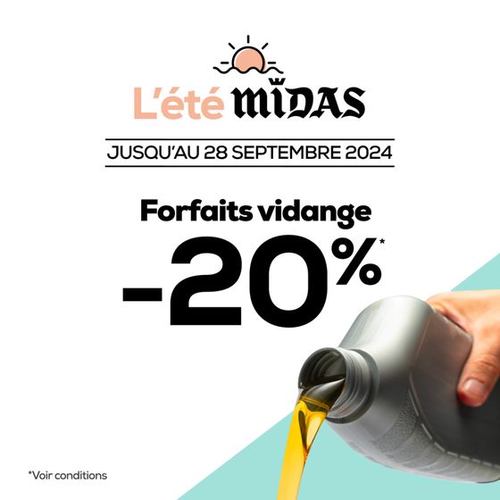 Catalogue Midas à Maisons-Alfort | Profitez de notre offre de rentrée pour prendre soin de votre voiture, et de votre budget ! | 09/09/2024 - 28/09/2024