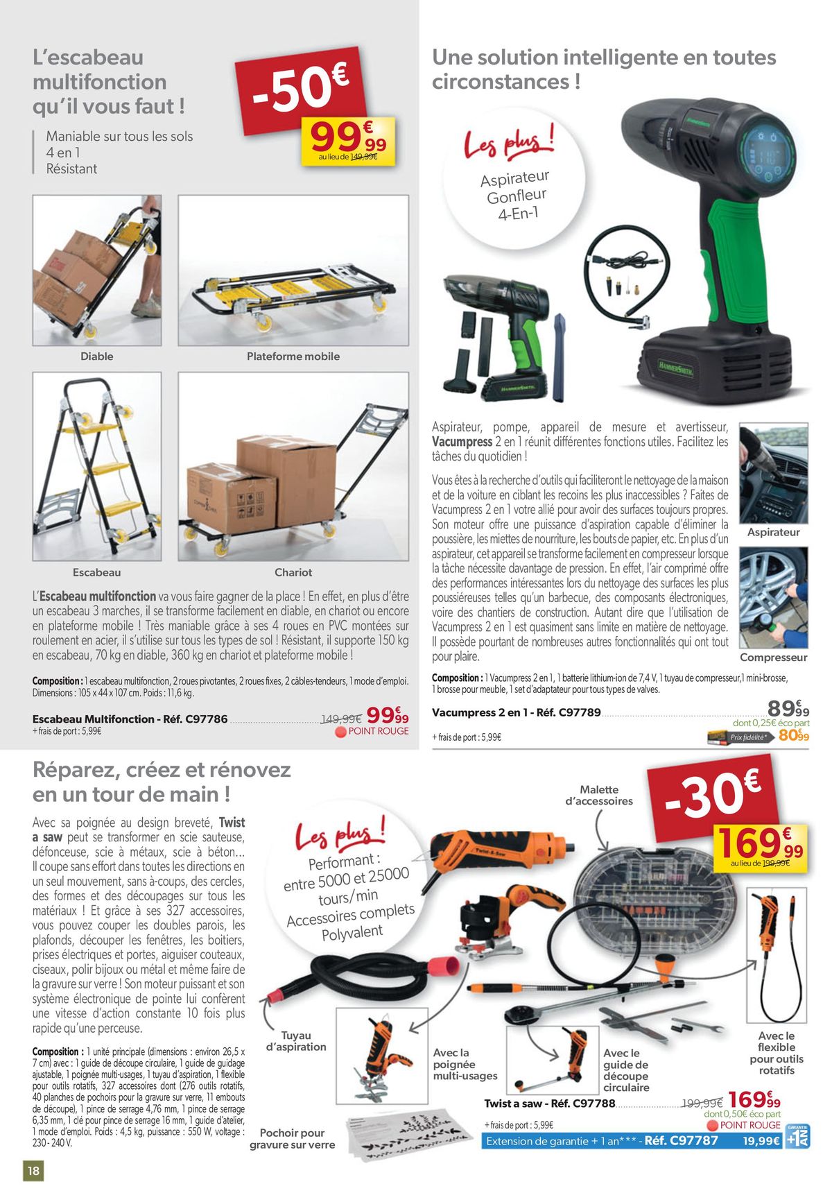 Catalogue Les nouveautés et les bonnes aff aires qui font carton plein !, page 00018