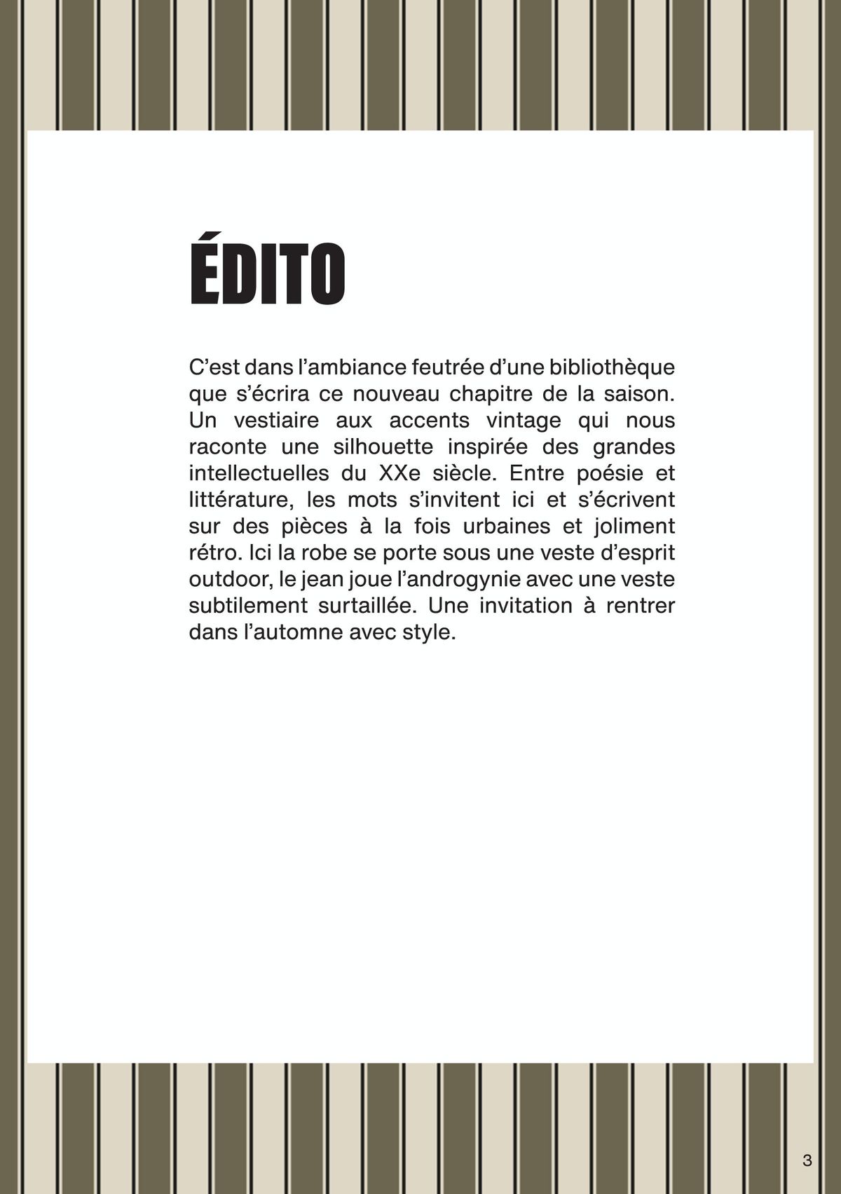 Catalogue NOUVELLE COLLECTION MODE À PARTIR DU 11 SEPTEMBRE, page 00003