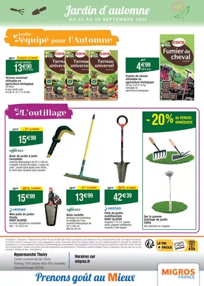 Catalogue Migros France à Vulvoz | Jardin | 24/09/2024 - 29/09/2024