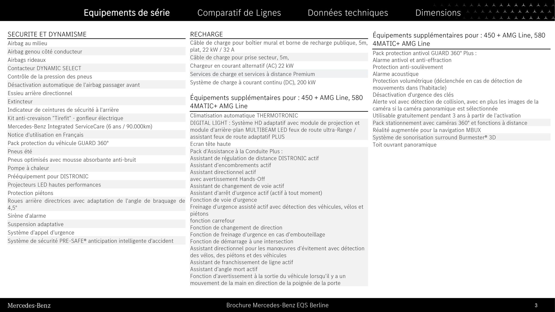 Catalogue EQS Berline, page 00003