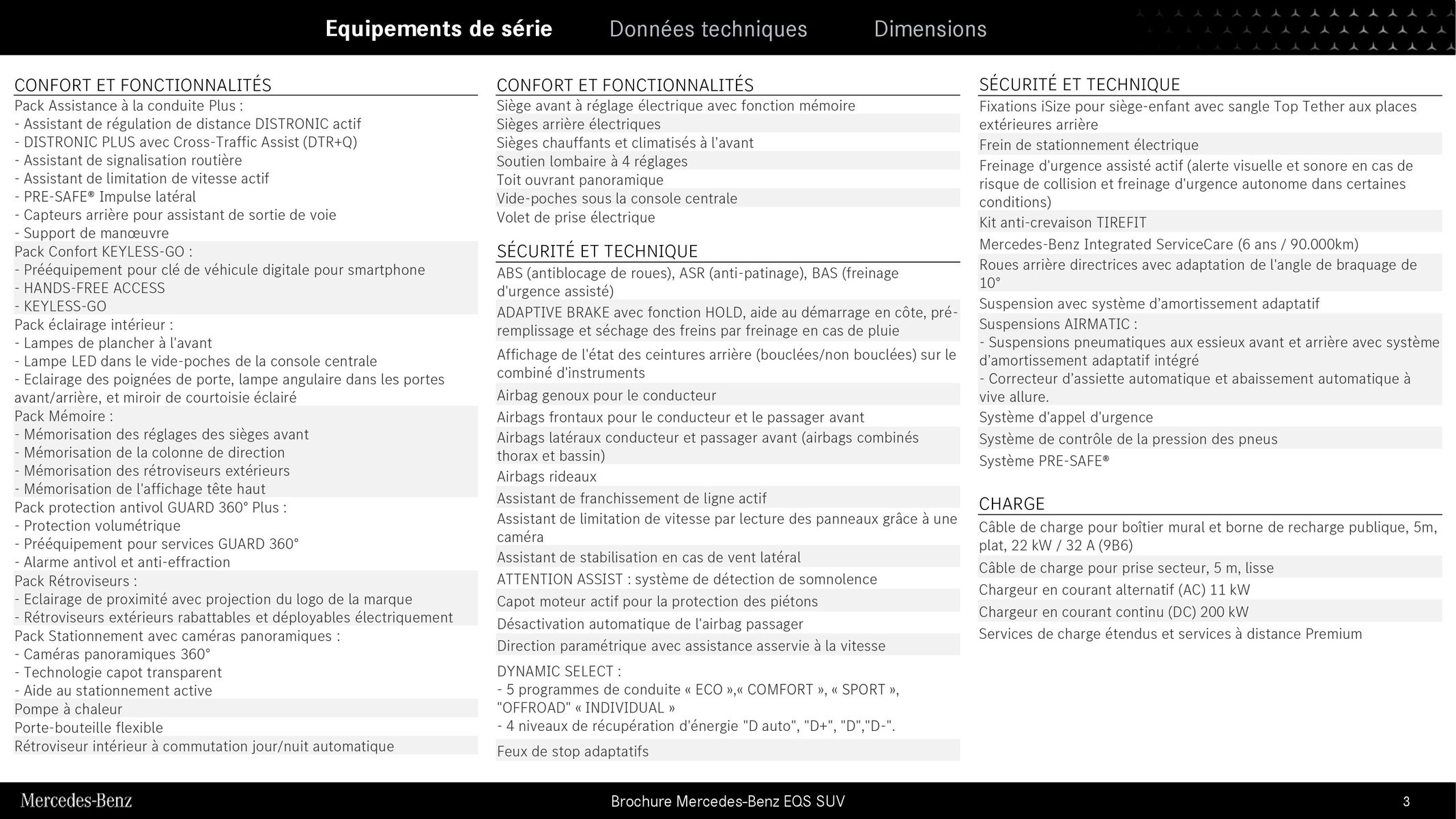 Catalogue Mercedes Benz EQS SUV, page 00003