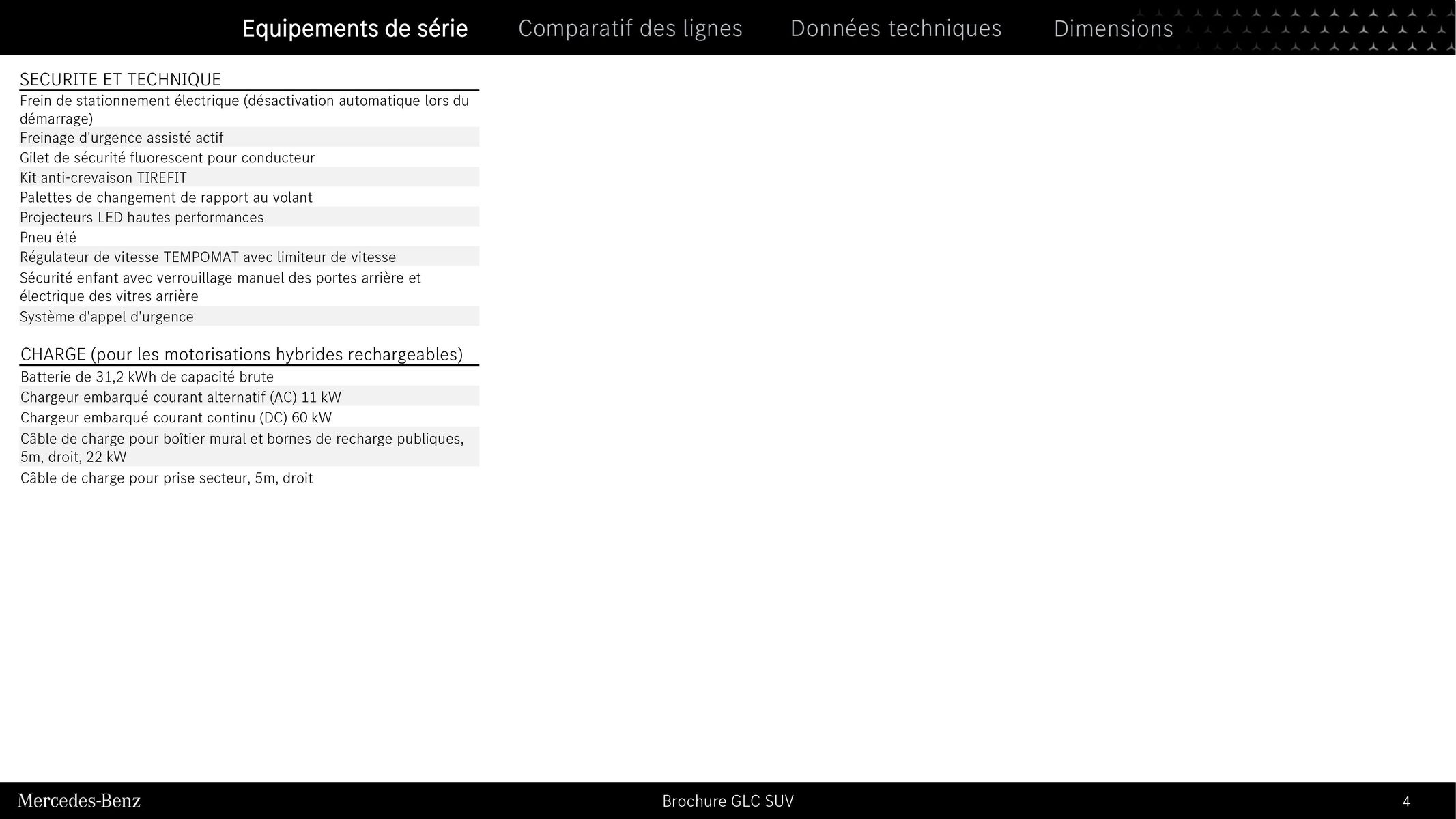 Catalogue GLC SUV, page 00004
