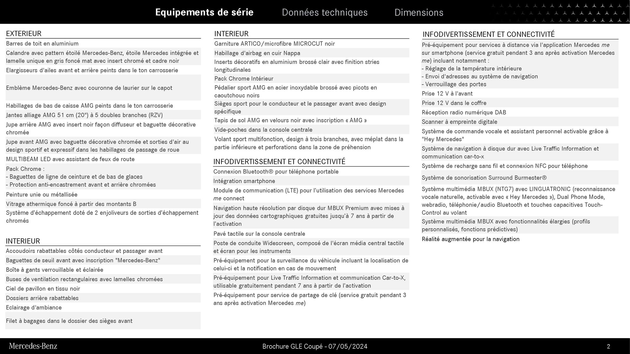 Catalogue GLE Coupé, page 00002