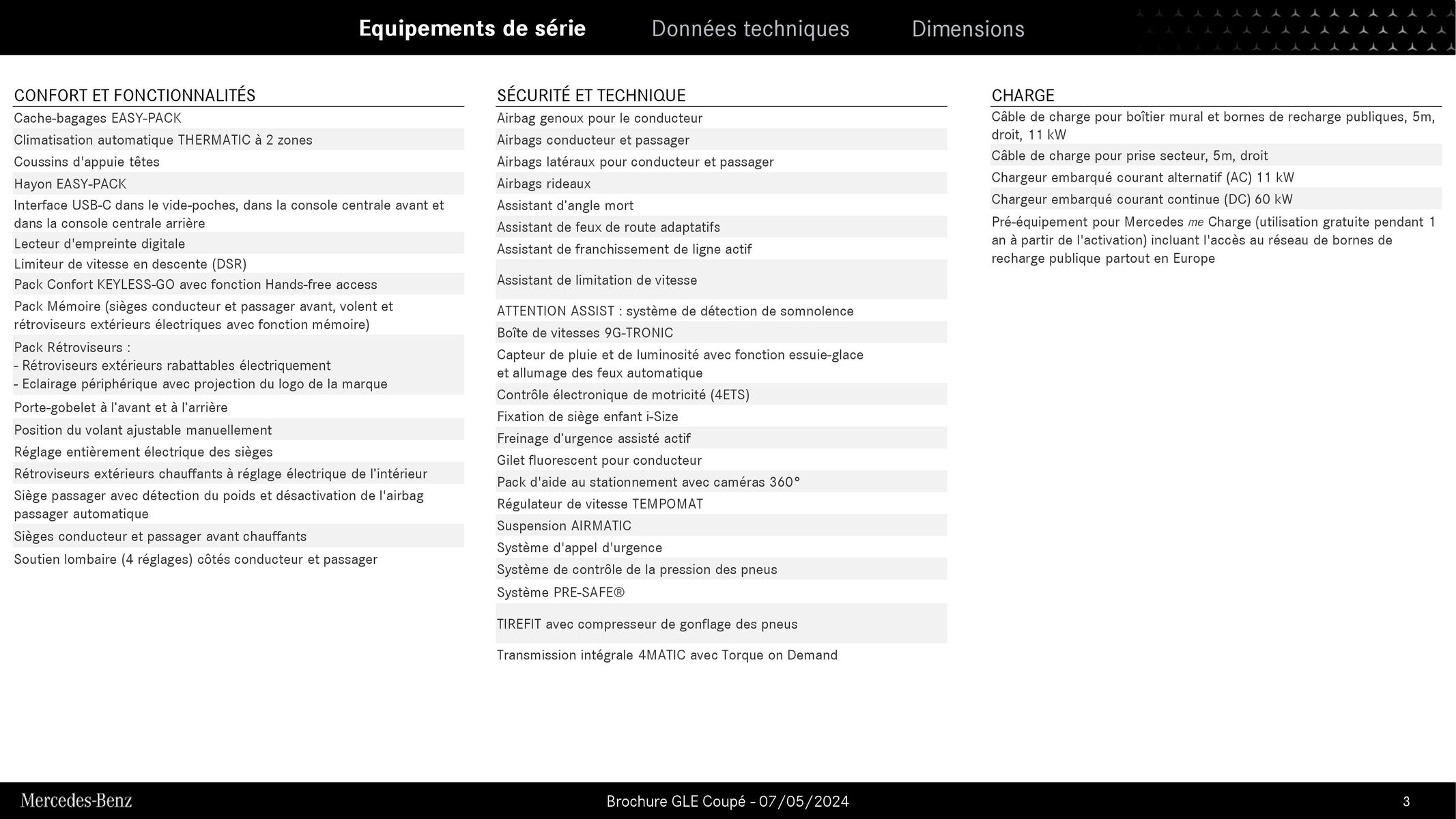 Catalogue GLE Coupé, page 00003