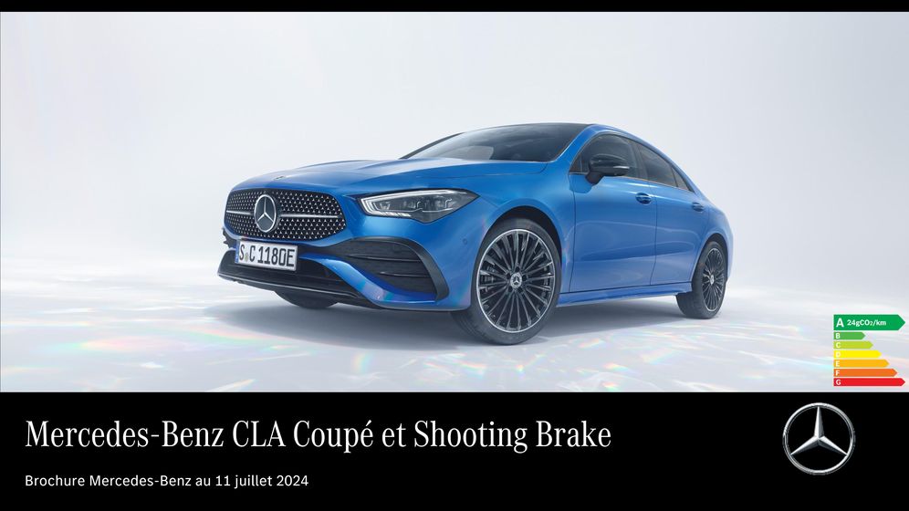 Mercedes Benz CLA Coupé et Shooting Brake