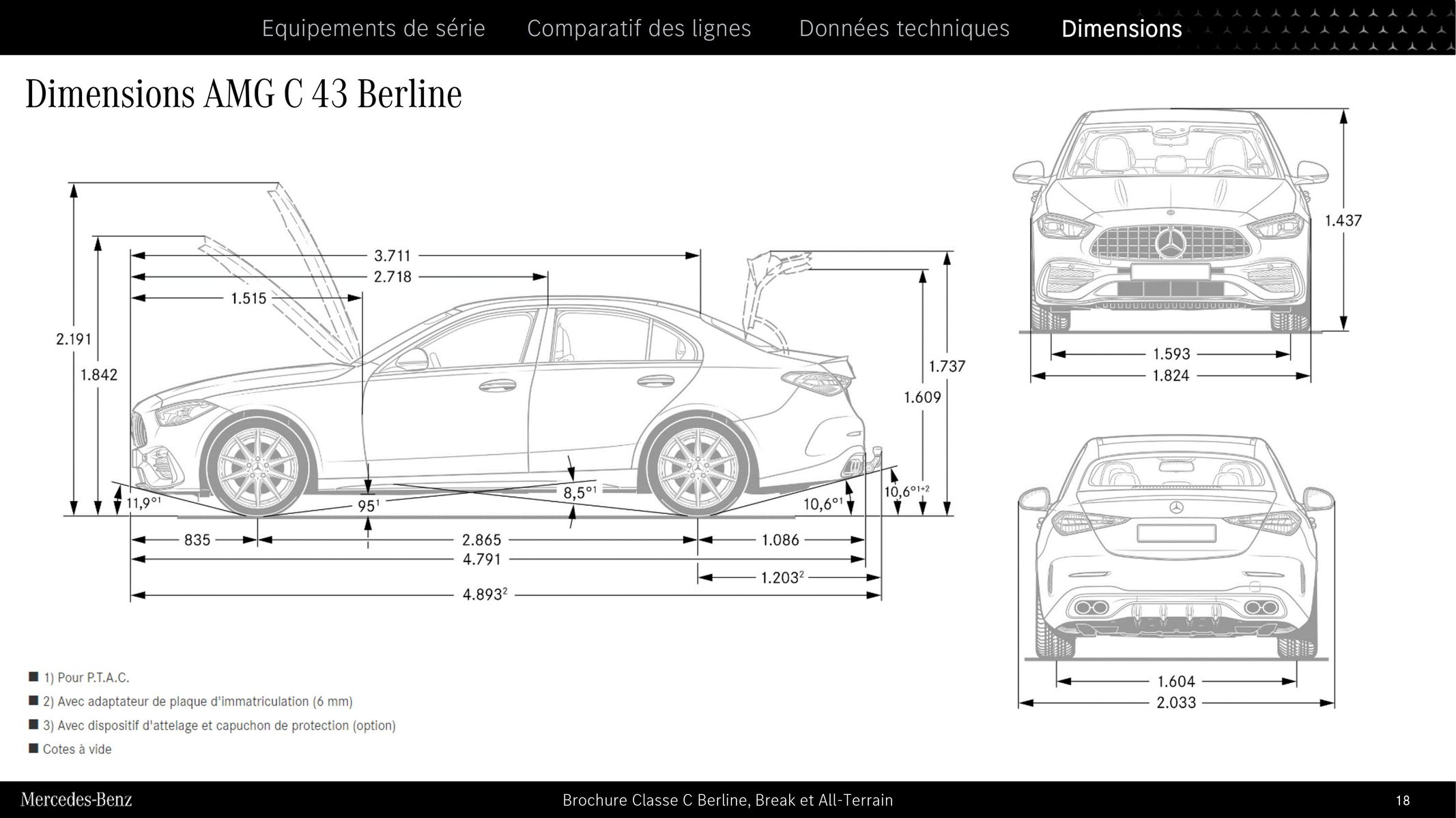 Catalogue Classe C Berline, Break et All Terrain, page 00018