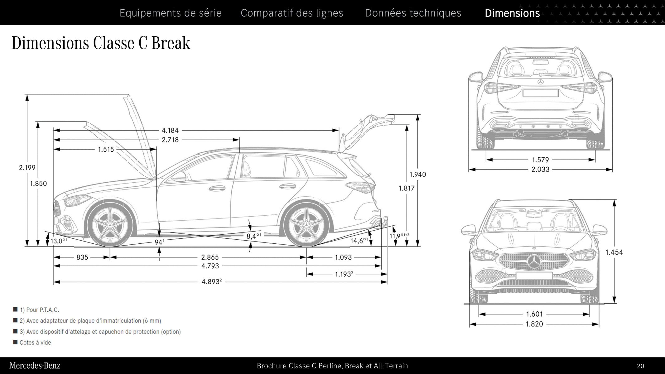 Catalogue Classe C Berline, Break et All Terrain, page 00020