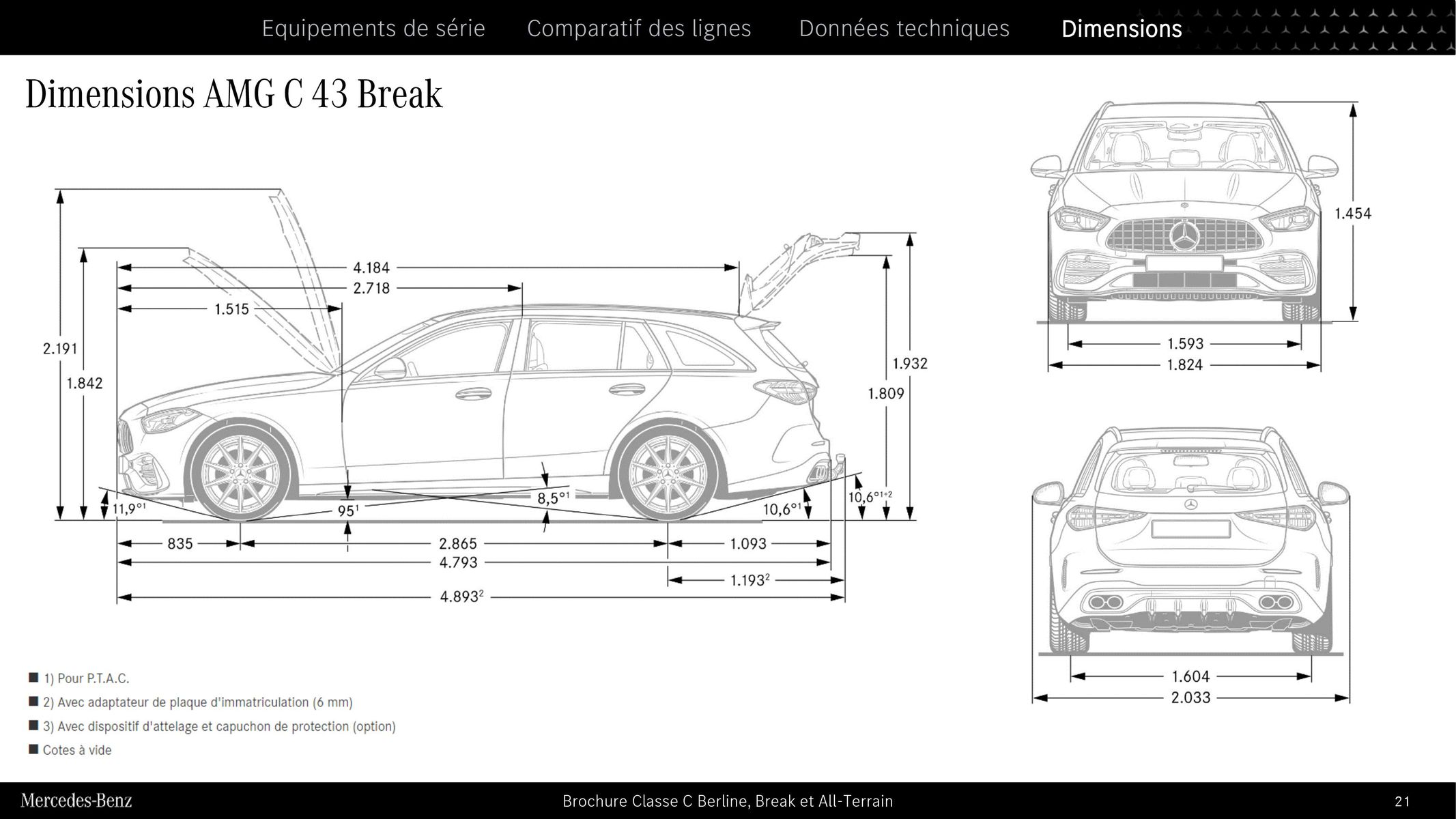 Catalogue Classe C Berline, Break et All Terrain, page 00021