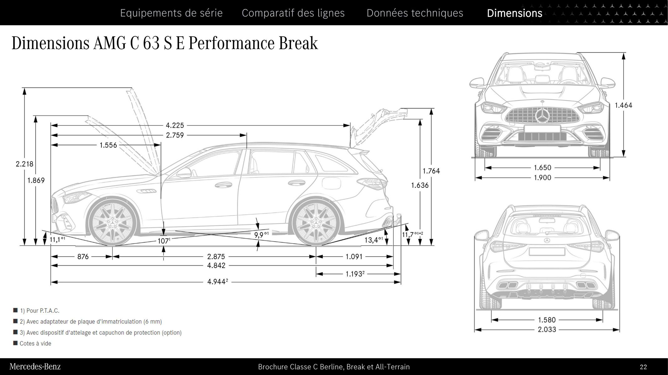 Catalogue Classe C Berline, Break et All Terrain, page 00022