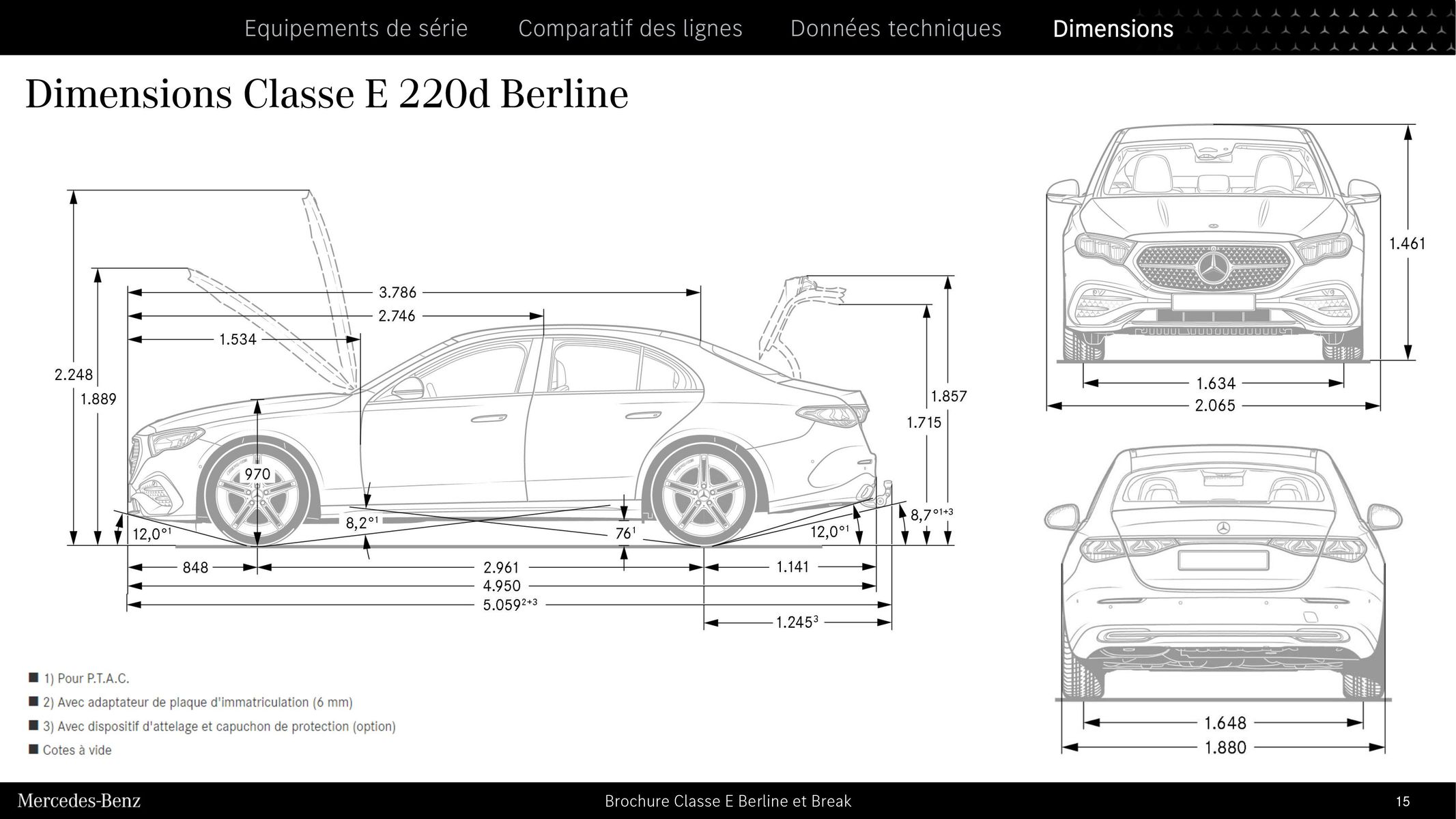 Catalogue Classe E Berline et Break, page 00015