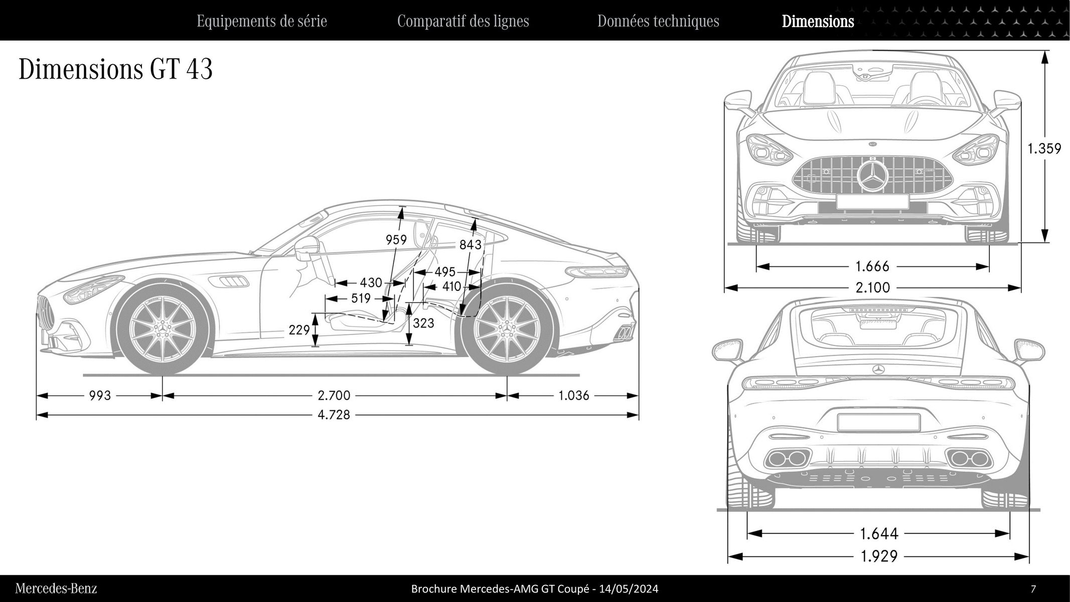 Catalogue Mercedes AMG GT Coupé, page 00007