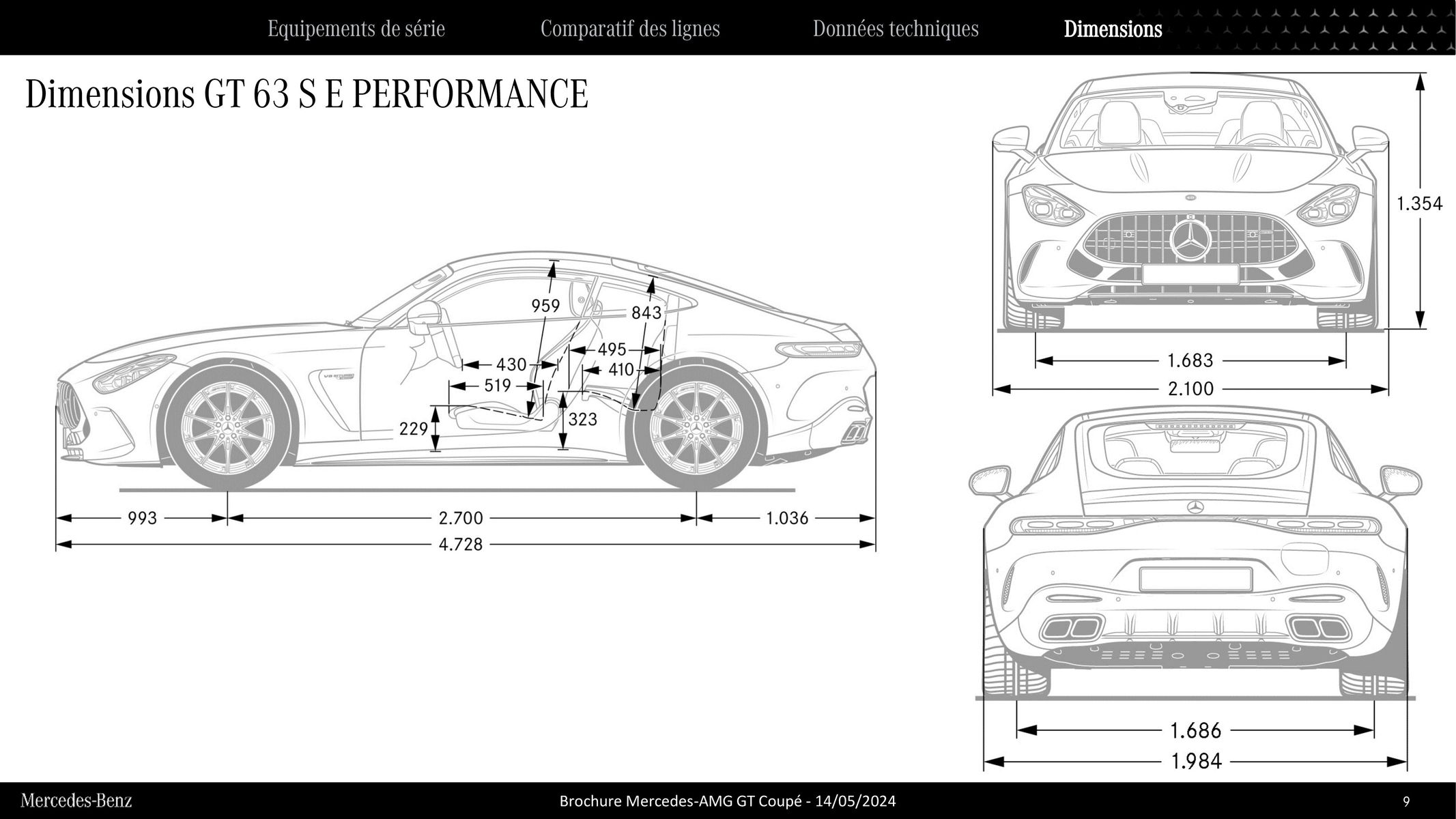 Catalogue Mercedes AMG GT Coupé, page 00009