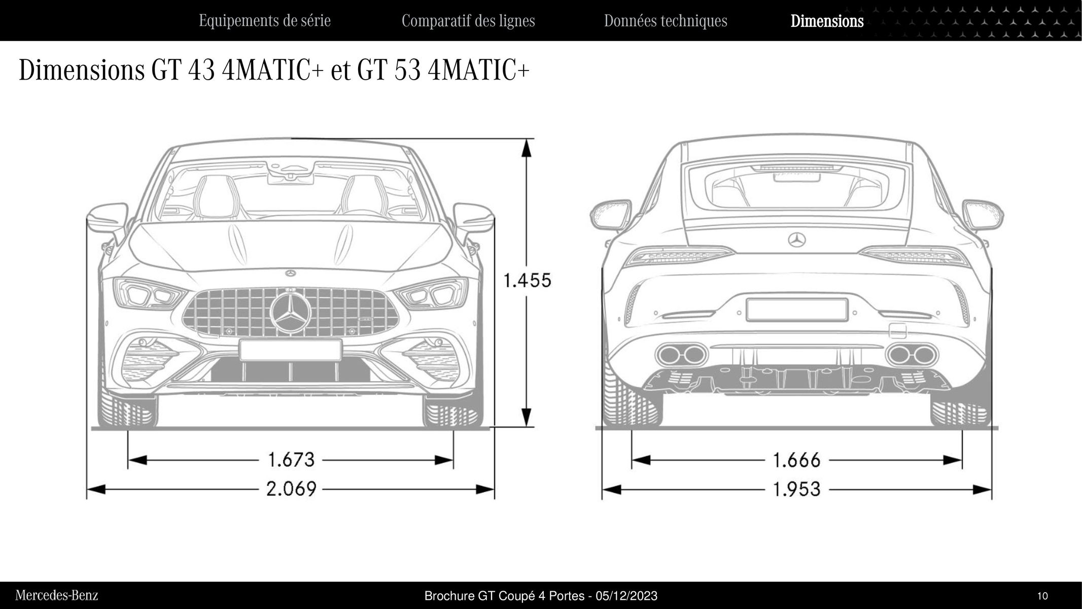 Catalogue Mercedes AMG GT Coupé 4 Portes, page 00010