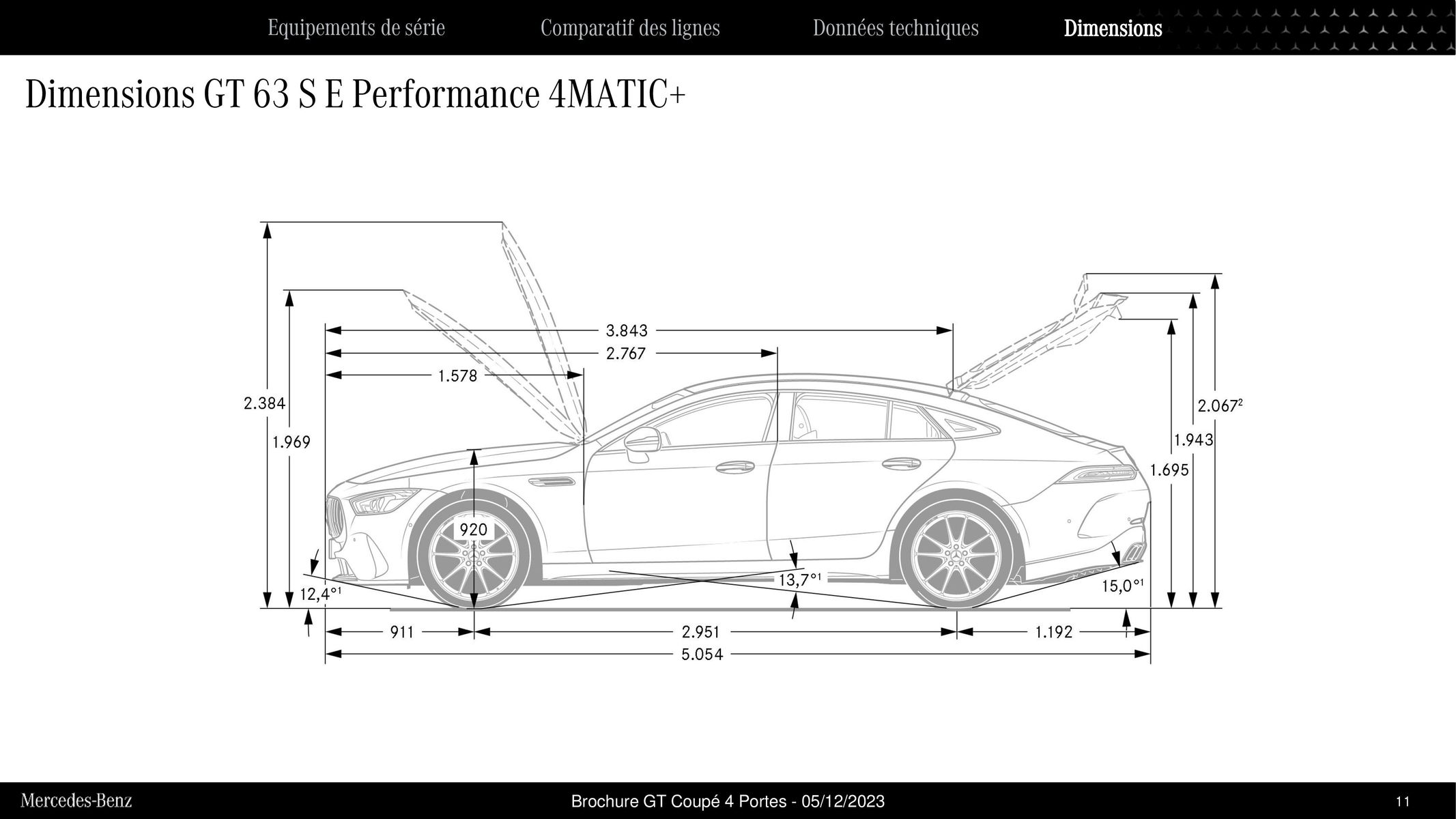 Catalogue Mercedes AMG GT Coupé 4 Portes, page 00011