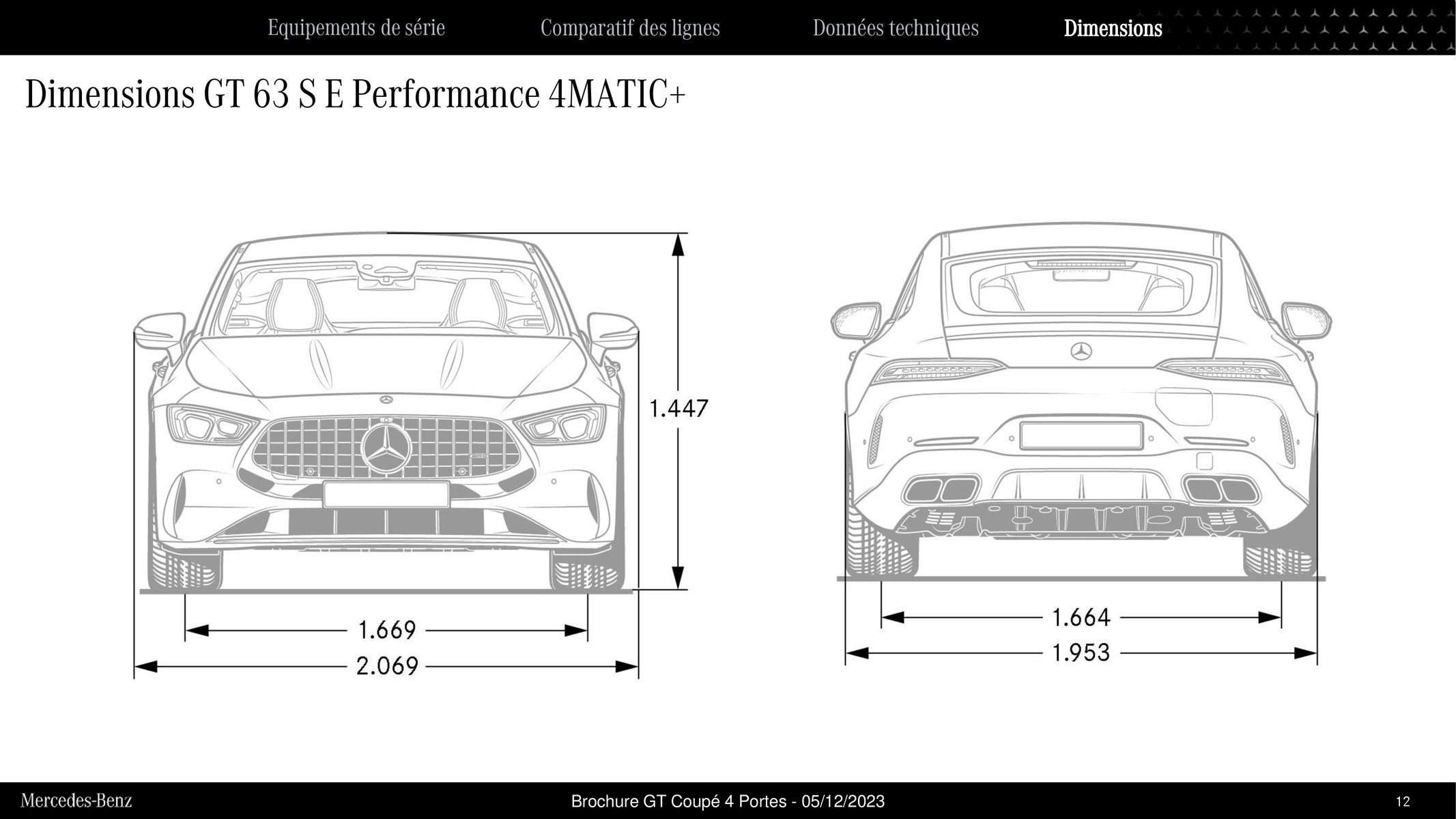 Catalogue Mercedes AMG GT Coupé 4 Portes, page 00012