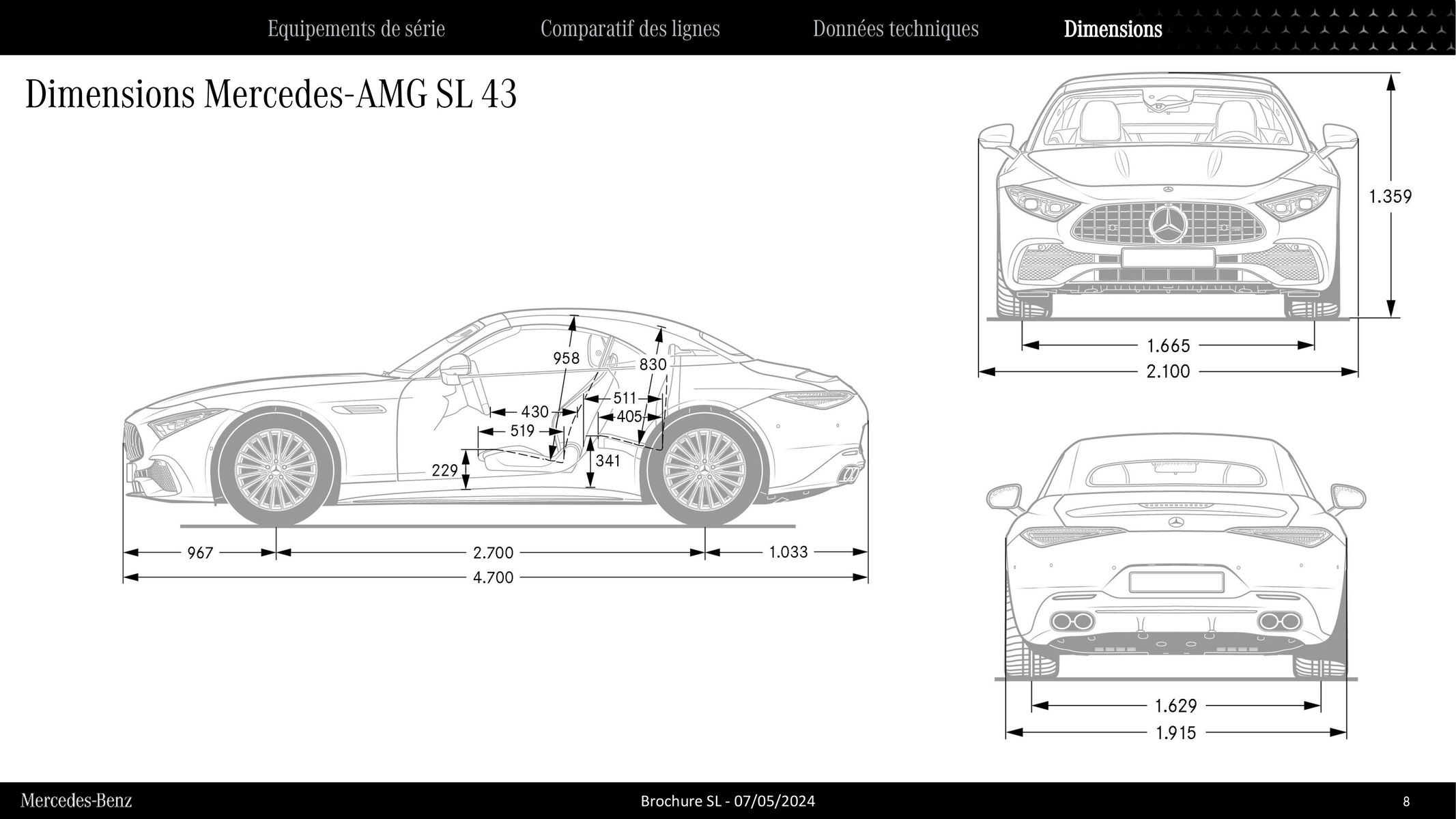 Catalogue Mercedes AMG SL, page 00008