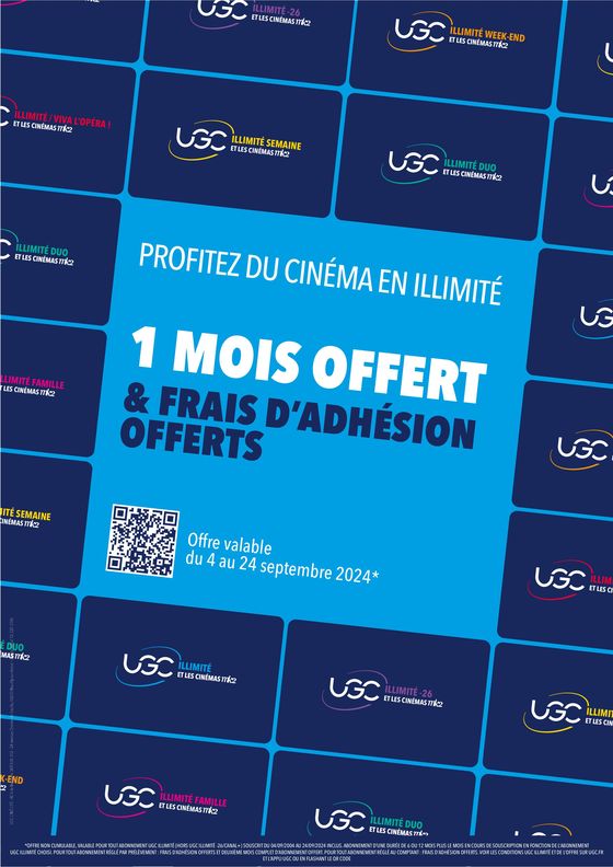 Catalogue UGC à Créteil | Septembre 2024 | 09/09/2024 - 30/09/2024