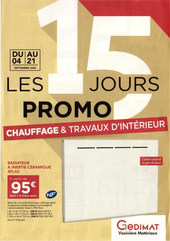 Les 15 jours promo