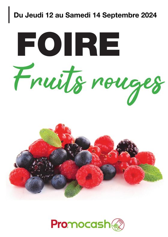 Foire Fruits rouges