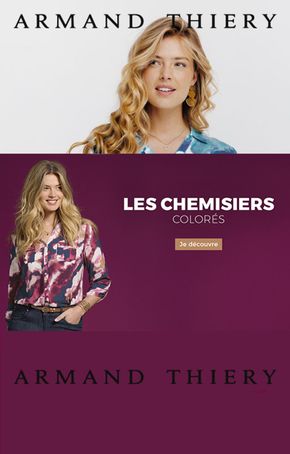 Promos de Mode à Béthune | Les chemisiers colorés sur Armand Thiery | 10/09/2024 - 12/10/2024