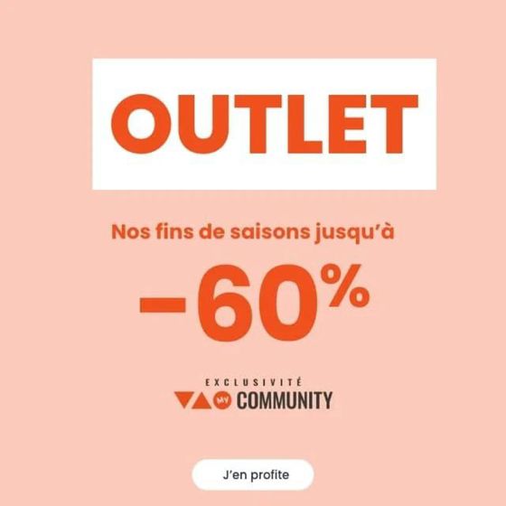 OUTLET Jusqu’à -60%