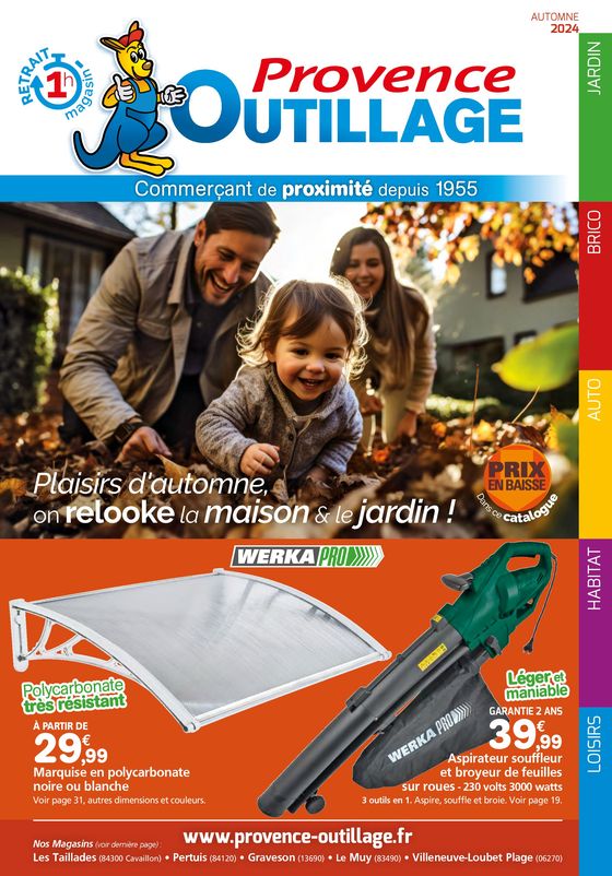 Catalogue Provence Outillage à Taillades | AUTOMNE 2024 | 10/09/2024 - 01/12/2024