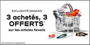 Promos de Mode à Flins-sur-Seine | 3 achetés, 3 OFFERTS sur Claire's | 10/09/2024 - 30/09/2024